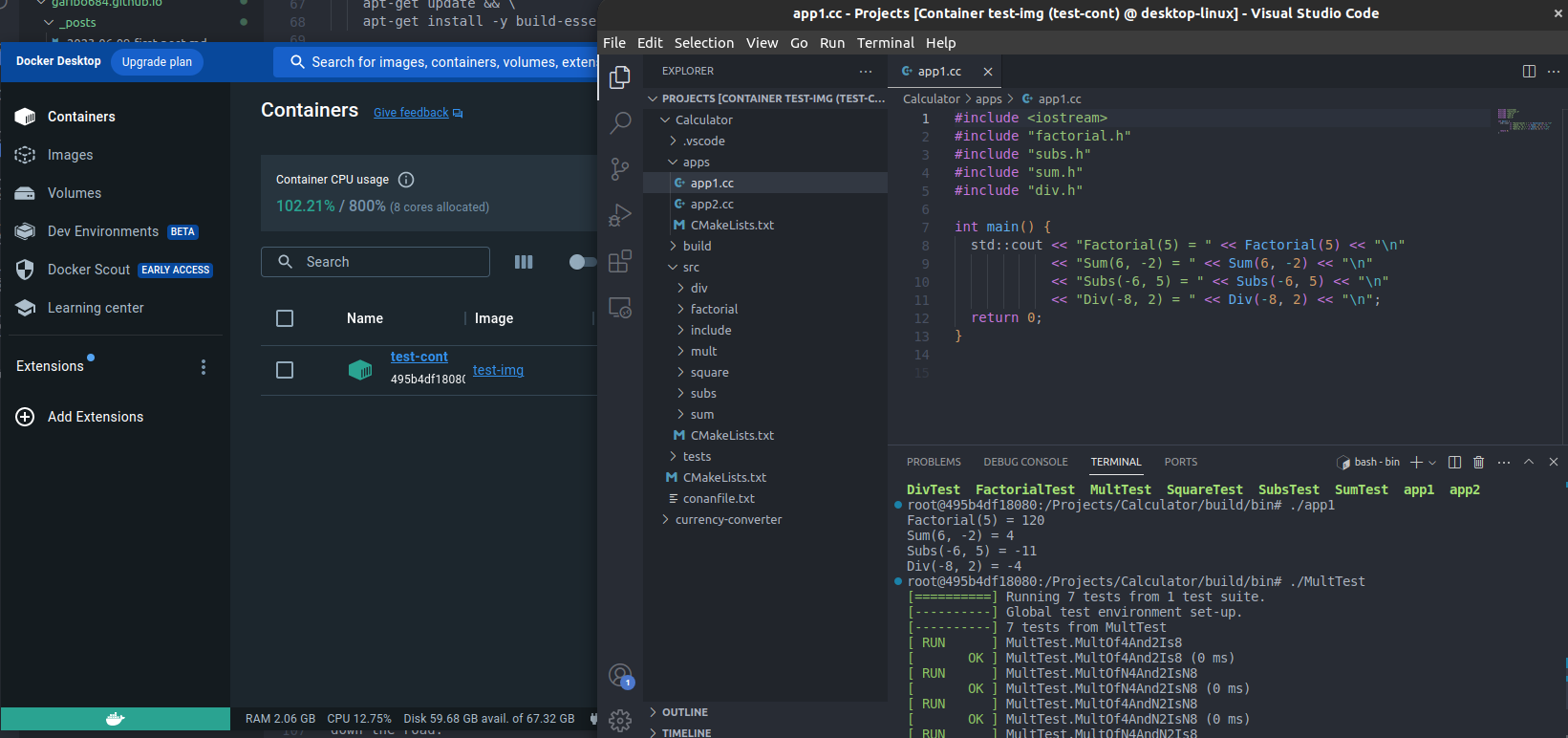 Docker VSCode Container